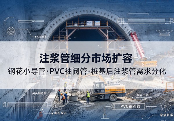 馆陶注浆管细分市场扩容，隧道钢花小导管、PVC 袖阀管、桩基后注浆管需求分化